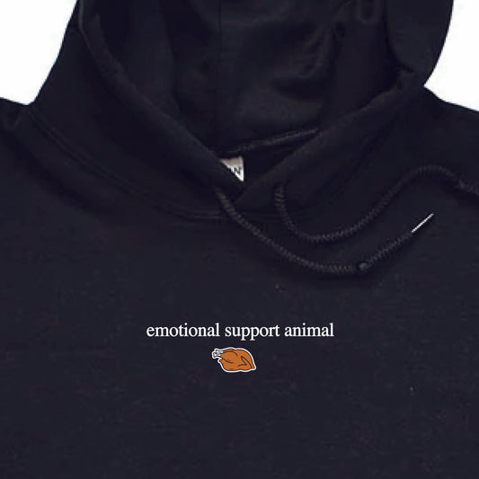 emotional support animal hoodie 🍗